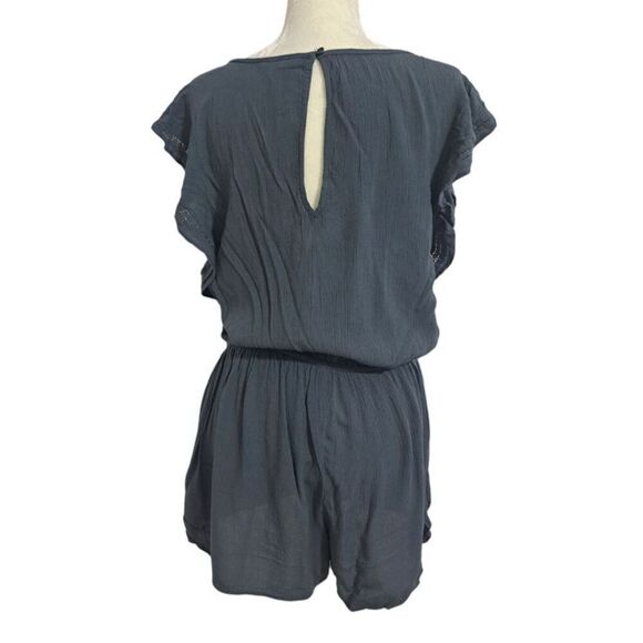 American Eagle Outfitters Women's Rusty Teal Boho Romper Pockets Size Medium - Picture 6 of 8